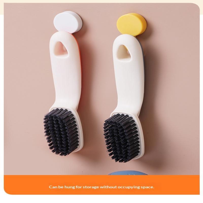 Cleaning Brushes Soft Pp Bristles With Handle Perfect For Shoes Clothes Home Use