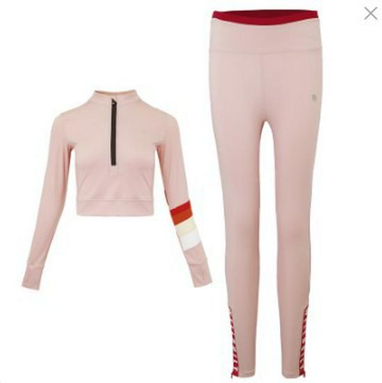 

Премиальный женский костюм для йоги с длинным рукавом - Быстросохнущий, облегающий крой для фитнеса и бега Small