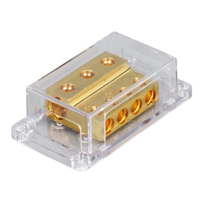 1 In 4 Out Power Fuse Holder Audio Amplifier Modification Fireproofing for Cars Yachts Trucks