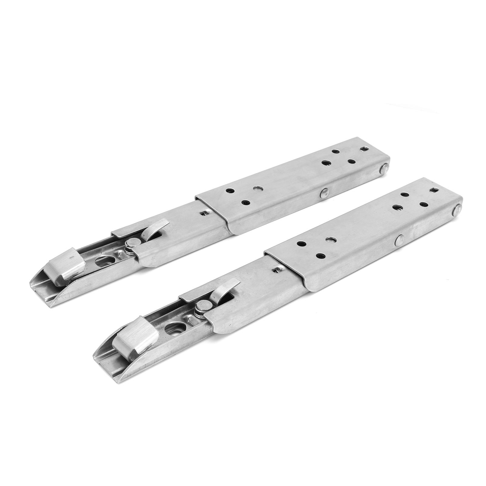 

2Pcs Folding Shelf Bracket Stainless Steel Wall Mount Spring Loaded Support Rack