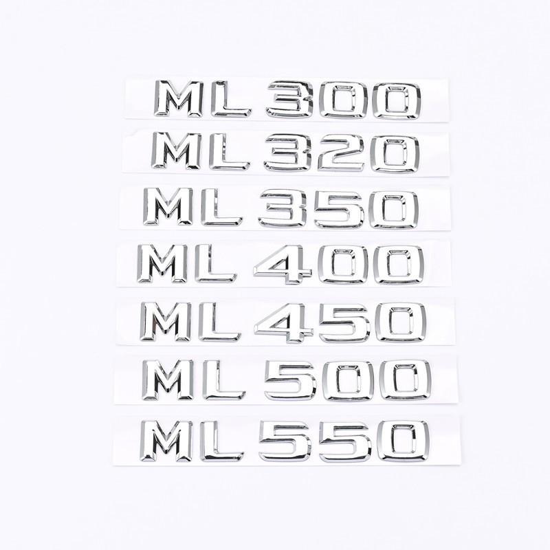 Compatible Mercedes-Benz ML Series Rear Emblem: ML300, ML320, ML350, ML400, ML450