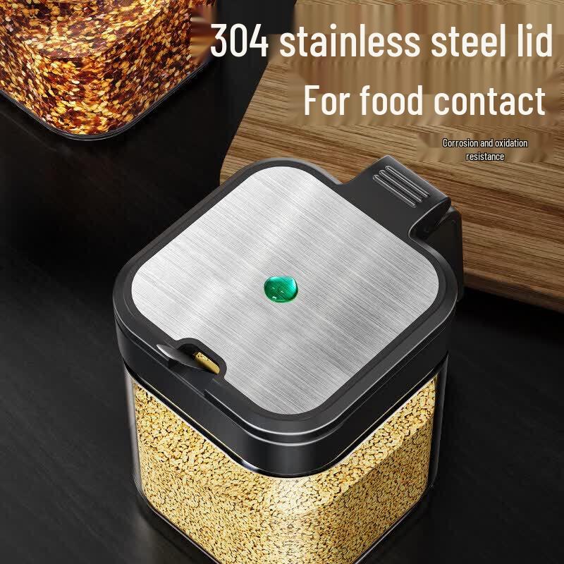 Glass Kitchen Seasoning Jar Set