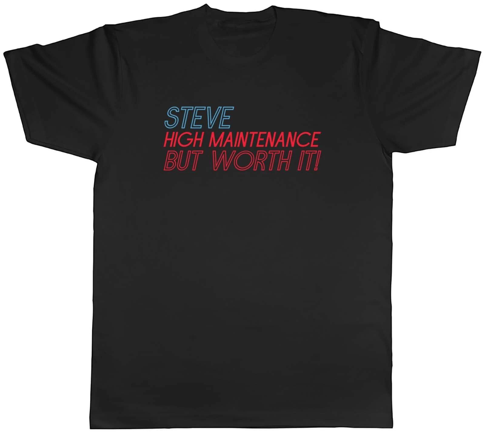 Personalised High Maintenance But Worth It Mens Unisex T-Shirt Tee Gift XS