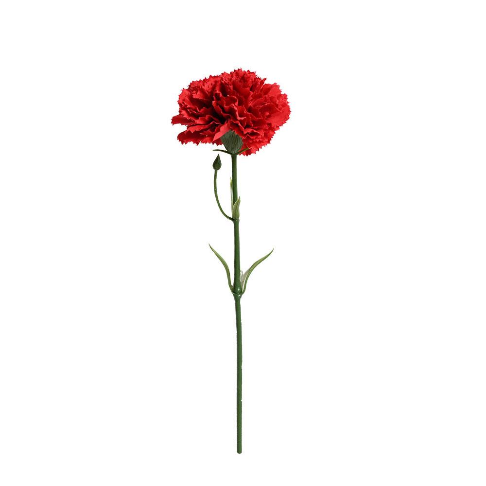 Artificial White Carnation Bouquet - Nordic Style Decorative Fake Flowers Mother's Day Gift