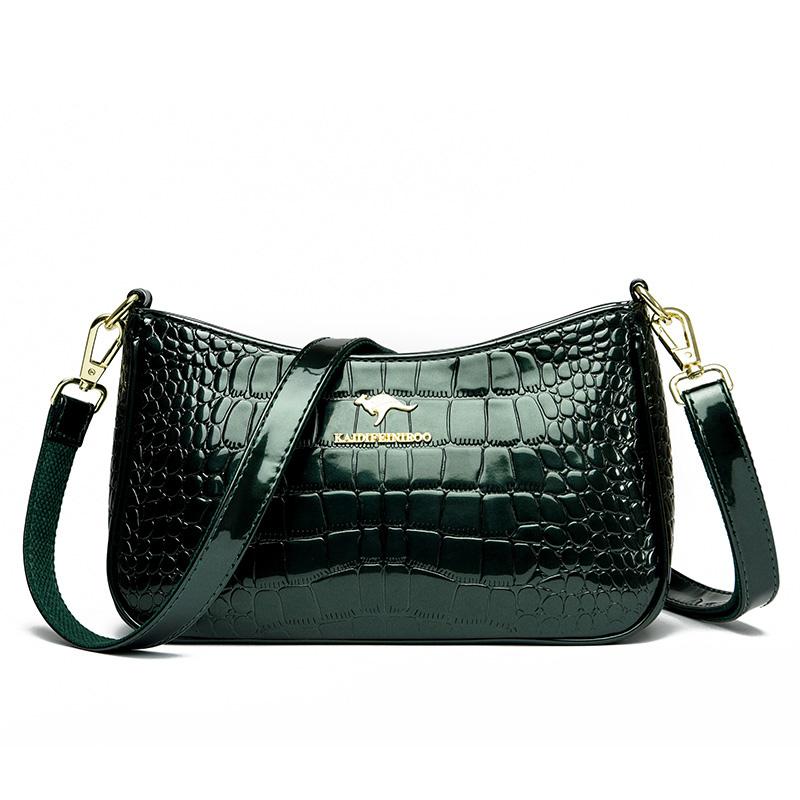 

Сумка из кожи с крокодиловым узором для женщин, роскошная сумка через плечо