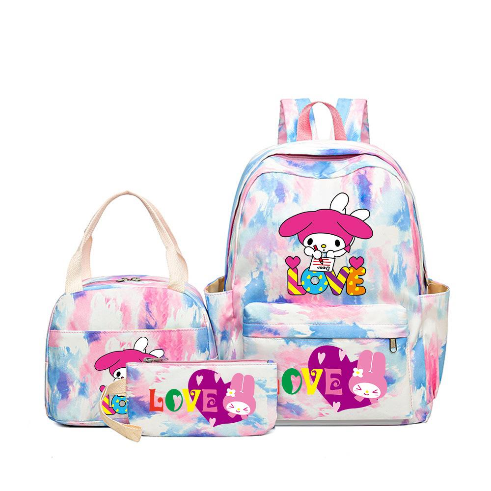 Student Schoolbag Large-Capacity Printing Junior High School College Student Casual Simple Backpack