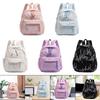 Children's Backpack Spacious Design Weave Zipper Rucksack for Early Education