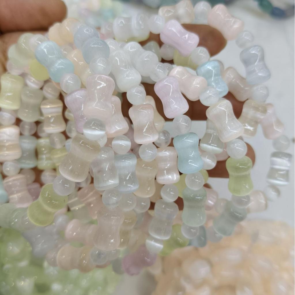 Rainbow Gypsum Stone Loose Beads Optimized Multi-Opal Diy Bracelet Bracelet Dopamine Color Candy Color