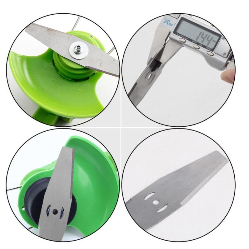 Lithium Electric Grass Cutter Metal Grass Clippers Cordless Lawn Mower Accessories Three-hole Slotted Knife