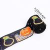 Handicraft Bat Printed Ribbon Cloth DIY Ribbon Strips Halloween Printed Ribbon  Party Decor
