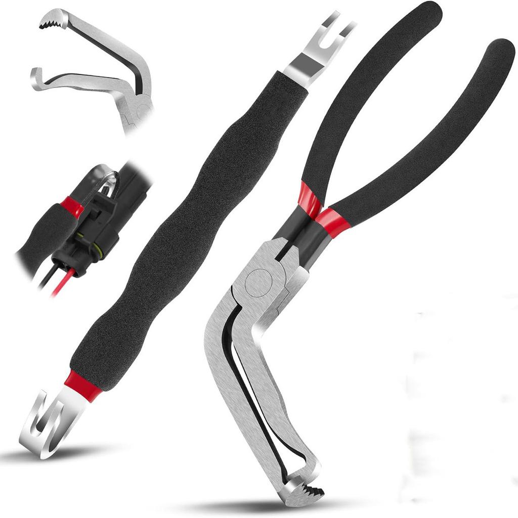 Multi - Purpose Wire Cutters - Automotive Line Disconnecting, Tube Separating and Bent - Handle Electrical Disconnect Pliers
