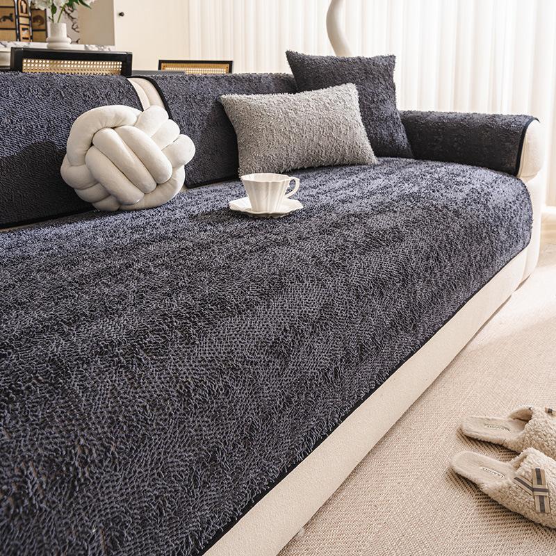 Straight Sofa Cover Fabric Skin Friendly Snow Resistant Non Slip Sofa Cushion Cover Fashionable and Versatile for All Seasons