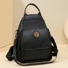Soft Leather Backpack Women's Commuter Backpack Flip Multi-Functional Shoulder Bag
