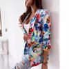 New Fashion Women's Printed Blazer, Casual Spring Outerwear, European American Style, Popular For Crossborder Women