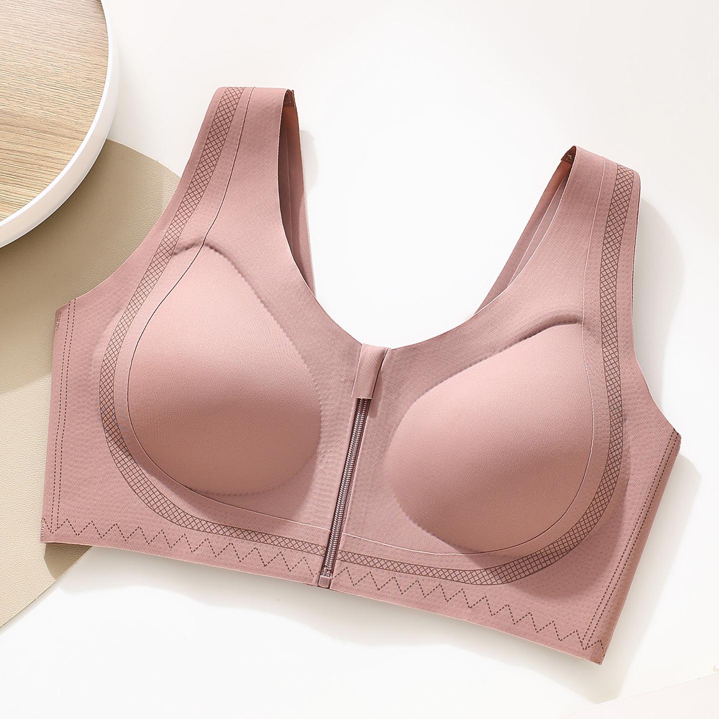 

The front zipper of the new product is easy to wear and take off, seamless and shockproof, adjustable steel-rimless bra gathers, comfortable and thin. 4xl (recommended 77.5-82.5kg )