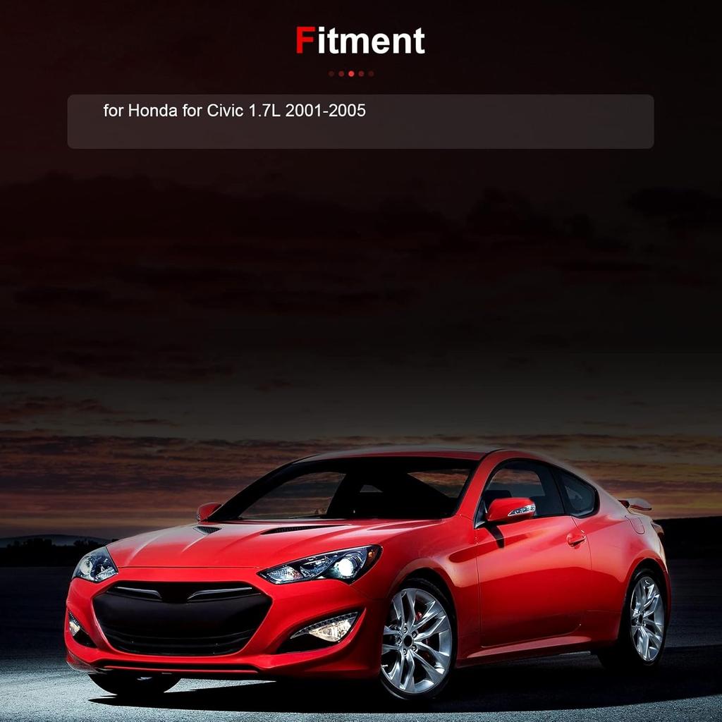 Timing Belt Kit w/Water Pump Fit for Honda for Civic 1.7L 2001-2005 Replace Timing Belt OEM - TBK312