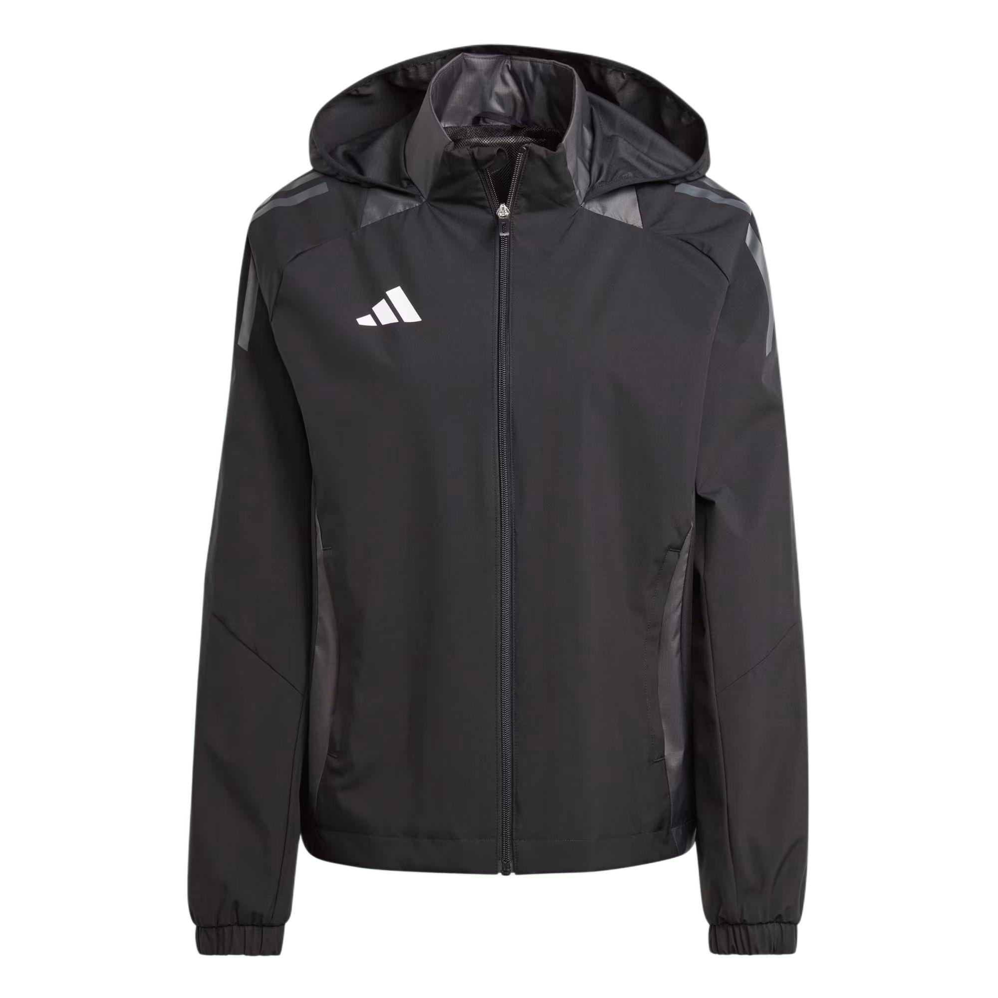 Adidas Tiro 24 C Hooded Zip Long Sleeve Jacket Women Jackets Black IJ7806 S