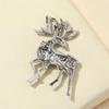 1 Pcs Animal Deer Shape Brooches Jewelry Shinny Rhinestone Broches Jewelry Versatile Accessories Fashion Design