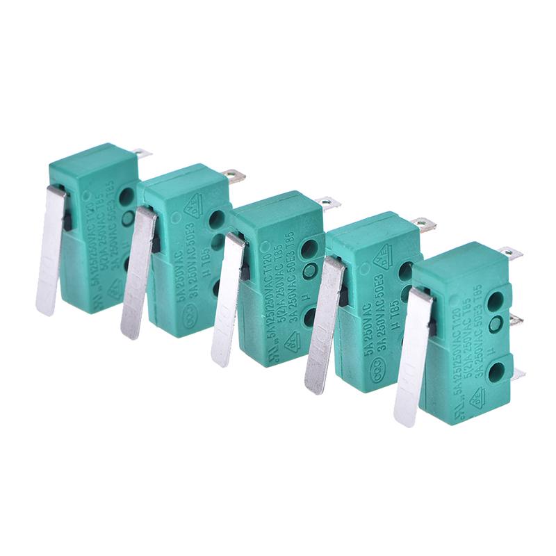 5Pcs Micro Limit Switch Long Lever Arm Subminiature Kw4-3Z-3 Snap Action