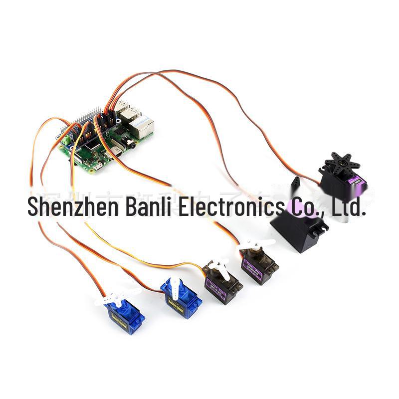 Placă de servomotor Raspberry Pi cu 16 canale, interfață I2C cu rezoluție de 12 biți, pin drept.