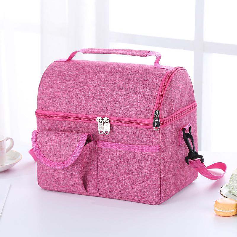 Portable Lunch Bag Thermal Insulated Lunch Box Tote Cooler Bag Bento Pouch Lunch Container School Food Storage Bags