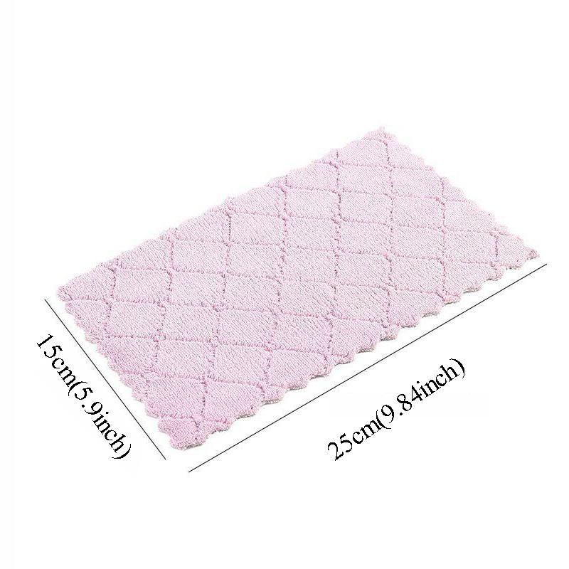 5pcs Soft Cotton Absorbent Dish Towels for Kitchen Supplier Dish Cleaning Cloth Tea Towel