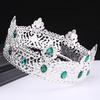 Men's Crown Simple Multi Color Round King Crown Baroque Bride Retro Alloy Hair Crown Headdress