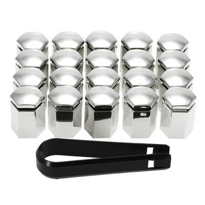 Set of 20Pcs 17mm Car Wheel Nut Bolt Covers Plastic Caps for Vauxhall