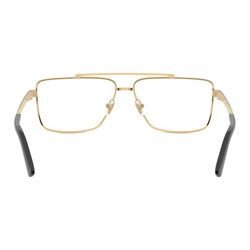 Versace Temple logo metal aviator optical glasses men's gold 65986859 VE 1315 1436-Gold 56/13/145 - h.39
