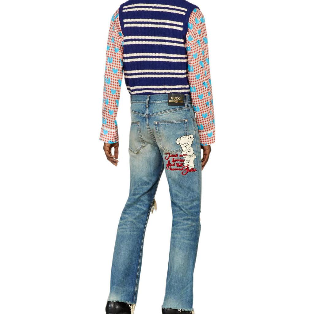 Gucci Jeans Men's Denim Blue Moderate Straight Fit Pants 716496-XDB6K-4447