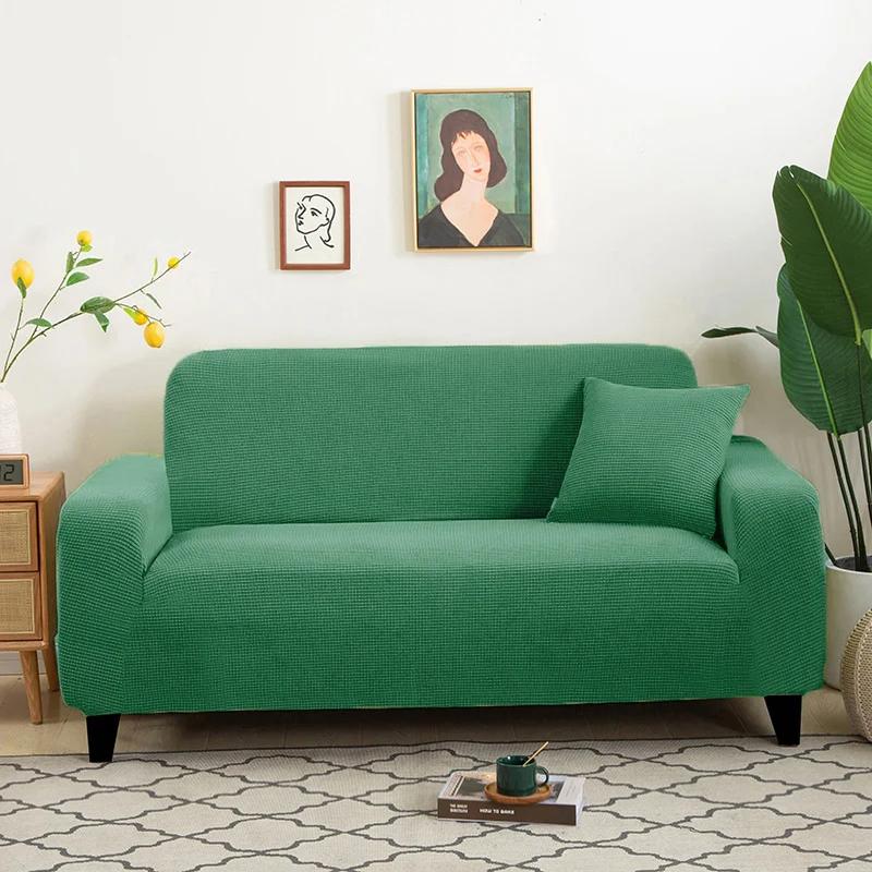 Elastic Sofa Cover for Living Room Armchair Cover Polar Fleece L Shape Corner Sofas Cover Couch Slipcover For Home 1/2/3/4 Seat