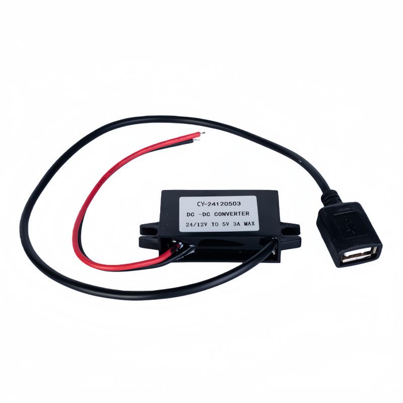 

DC 8-90V to 5V 5A Motorcycle & Solar Panel USB Power Converter for Electric Bicycle Lithium Battery Type-C