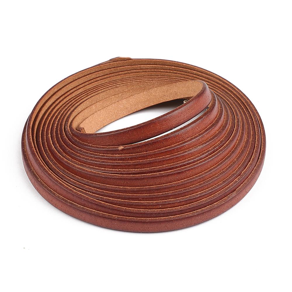 High Quality 2M Retro Natural Genuine Leather Cord 1.5-10mm Round/Flat Cow Leather Rope DIY Craft Bags Leather Craft