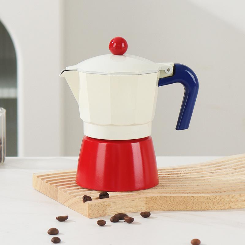 Single-valve Moka Pot Italian Small Coffee Maker for Hand Brewing At Home 1/2/3/6/9 Cups Moka Pot Coffee Brewing Utensil Set