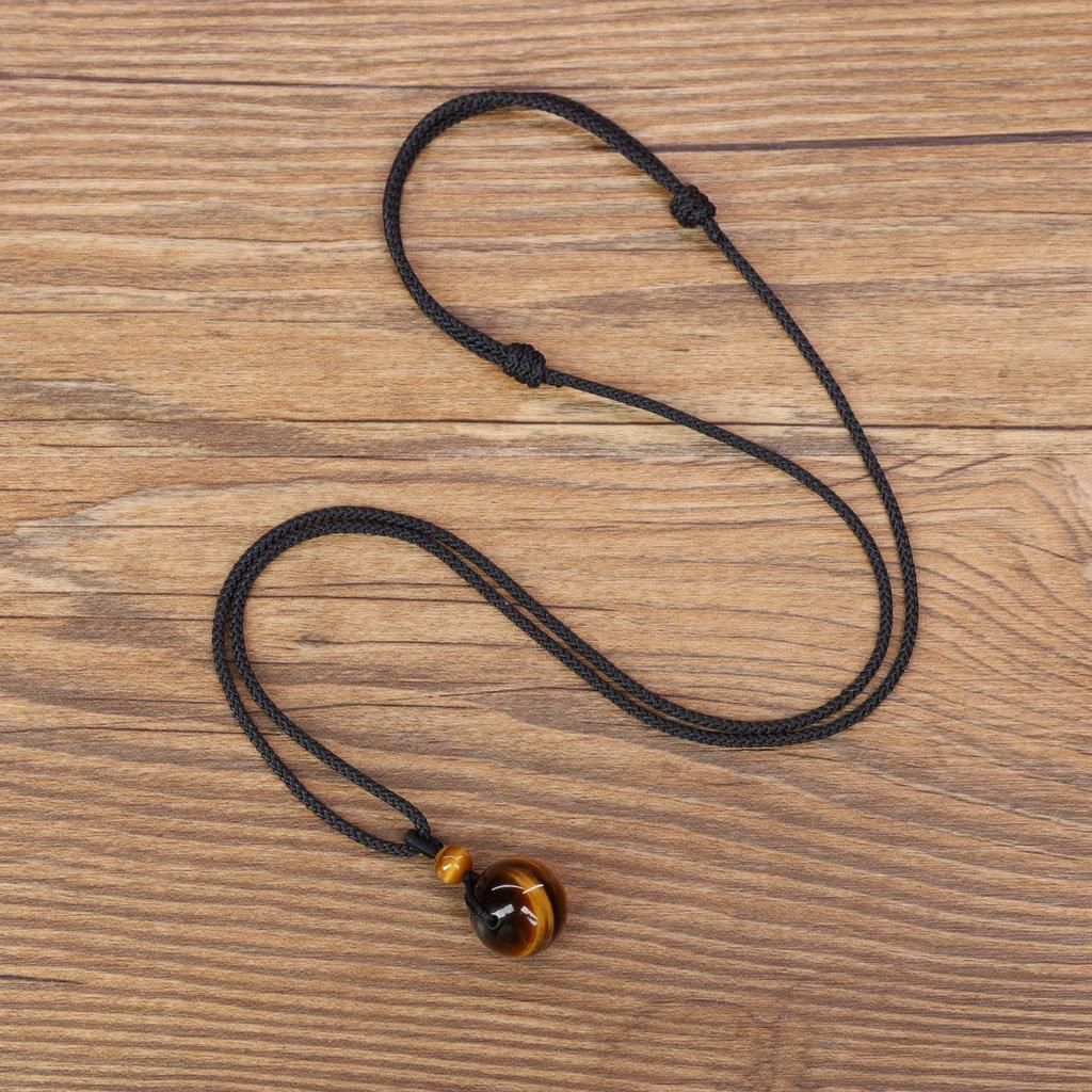 [COAI] 16mm Tiger Eye Red Tiger Eye Good Fortune Pair Necklace