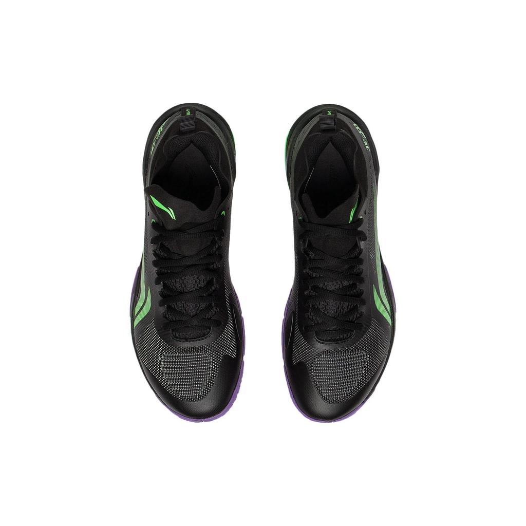 Li Ning Speed Pro Versatile Professional Stable Comfortable Shock Absorbing Durable Low Top Badminton Shoes Unisex Shoes Black Green AYAS012-5