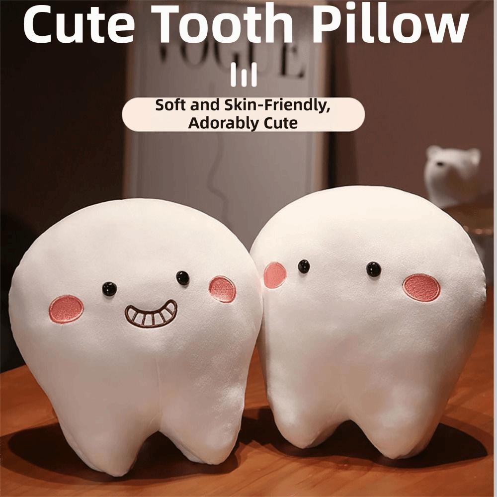 Creative Cushion Teeth Stuffed Pillow Soft Pillow Oral Teeth Throw Pillow Kids Gift