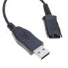 USB Interfaces QD USB Adapter Cable for Quick Disconnect Headsets Easy Connection Audios Signal Stability Transmission