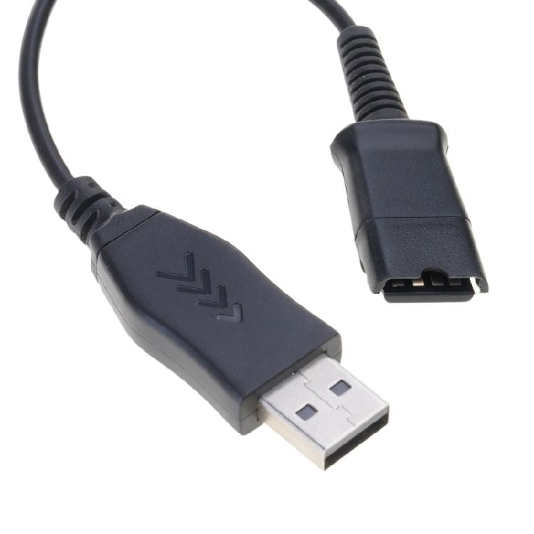 USB Interfaces QD USB Adapter Cable for Quick Disconnect Headsets Easy Connection Audios Signal Stability Transmission