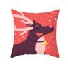 Cartoon Print Christmas Pillow Cover Office Sofa Cushion Pillow Cover Cross-border Home
