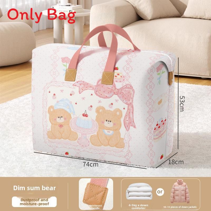 Nonwoven Fabric Quilt Storage Bag With Large Capacity For Bedroom And Moving Use