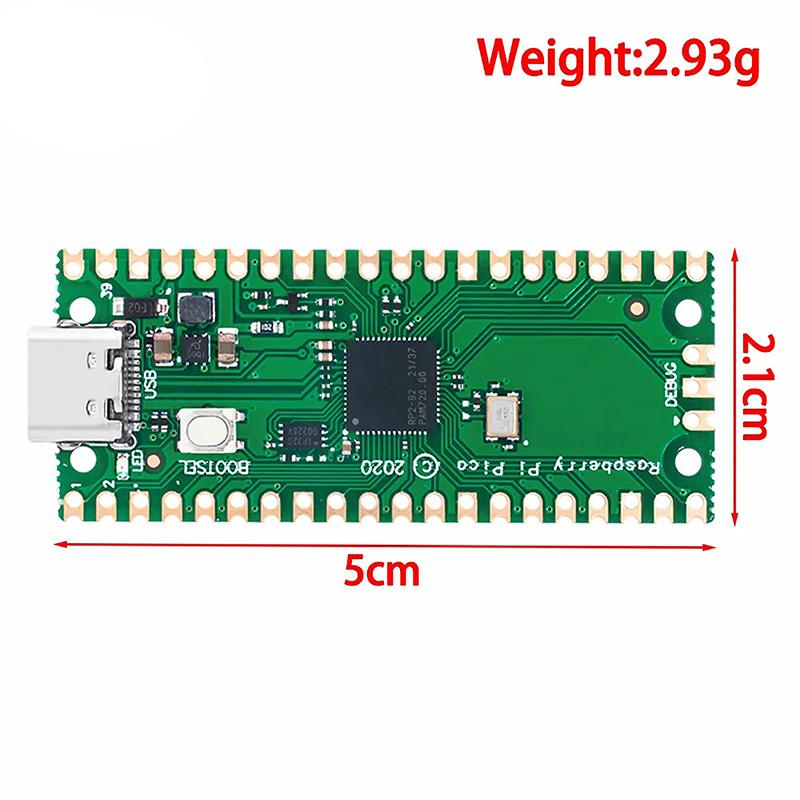 Deska Raspberry Pi Pico Rp2040 Type-C / Micro Dvoujádrový 264kB Arm Nízkoenergetický Vysoce výkonný Procesor Cortex-M0+