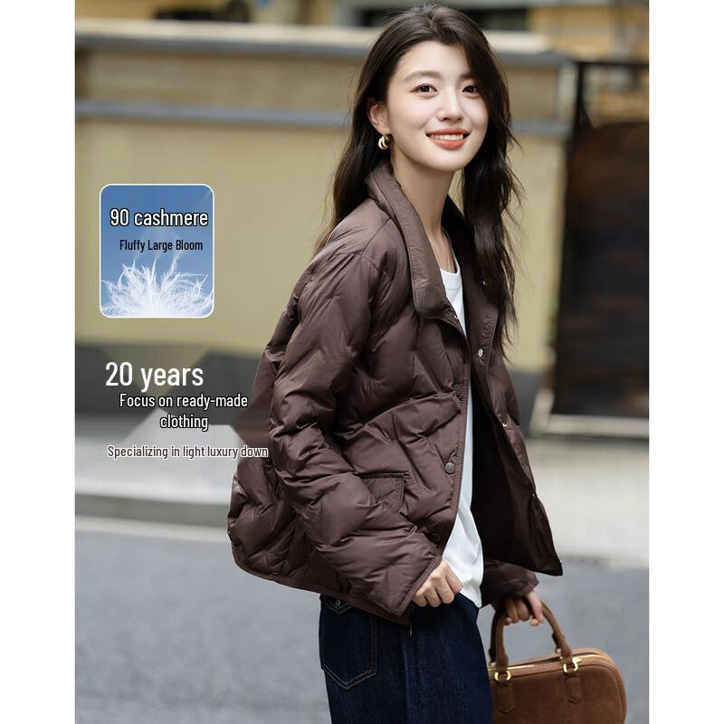 

Demana Women s 90% Duck Down Lapel Puffer Jacket XL