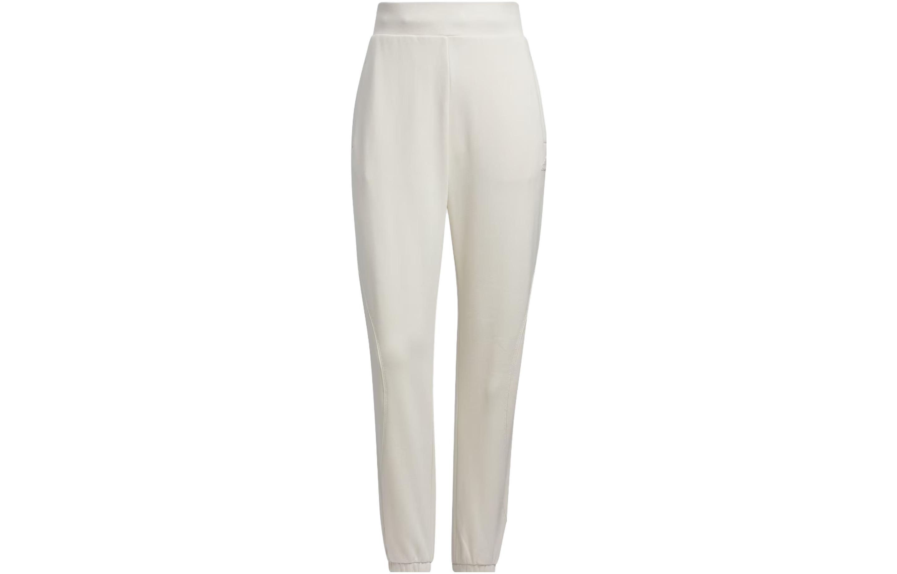 Adidas CITY ESCAPE Knitted Sweatpants Women s Pink White Moderate Cuffed Pants IP7069 L