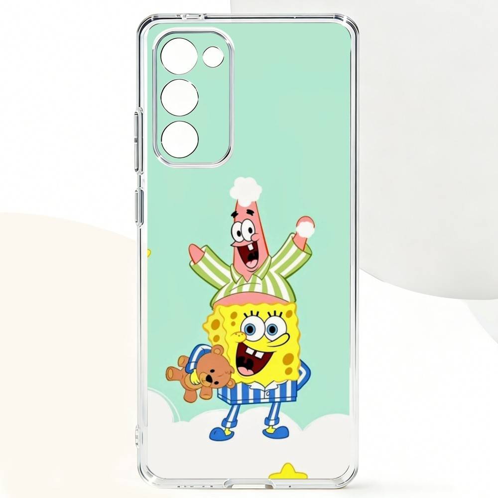 S-Sponge FunnyBob Animation Phone Case For Samsung Galaxy A,71,70,52,51,40,31,50,50S,30S,21S,12,10,Note20ultra Transparent Cover