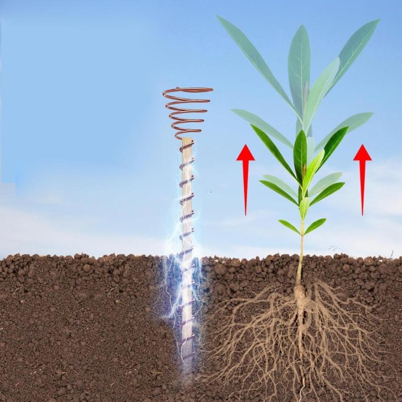 6/8/10Pcs Electroculture Garden Plant Stakes Coppers Wire for Electroculture Garden Antenna Support Plant Wood Stake