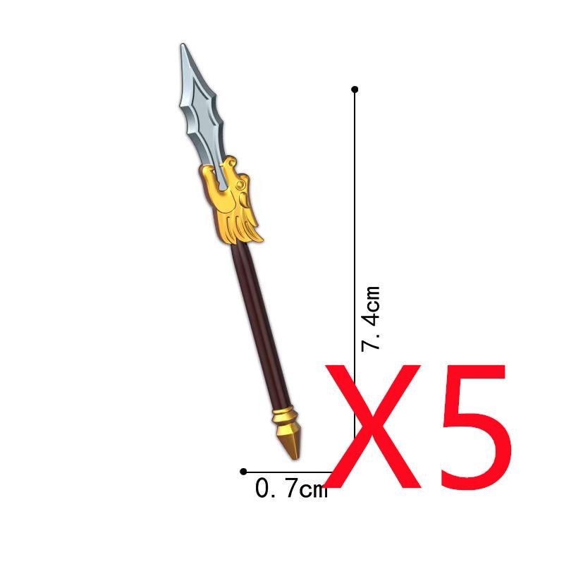 Medieval Military Building Blocks Soldier Figures Black Eagle Knight Weapons Accessories Bow Knife Shield Flag Bricks Toy K047