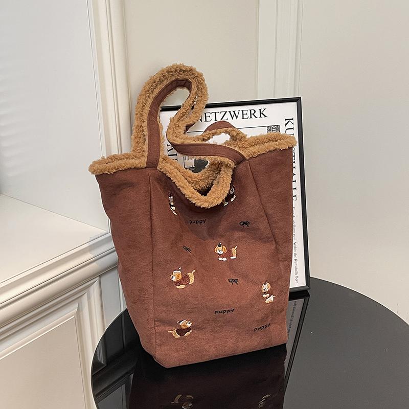 Soft Mout Lamb Suede Shoulder Bag for Women, Cozy & Stylish Fall Winter Hobo Purse, Lightweight Casual Commuting Crossbody Bag