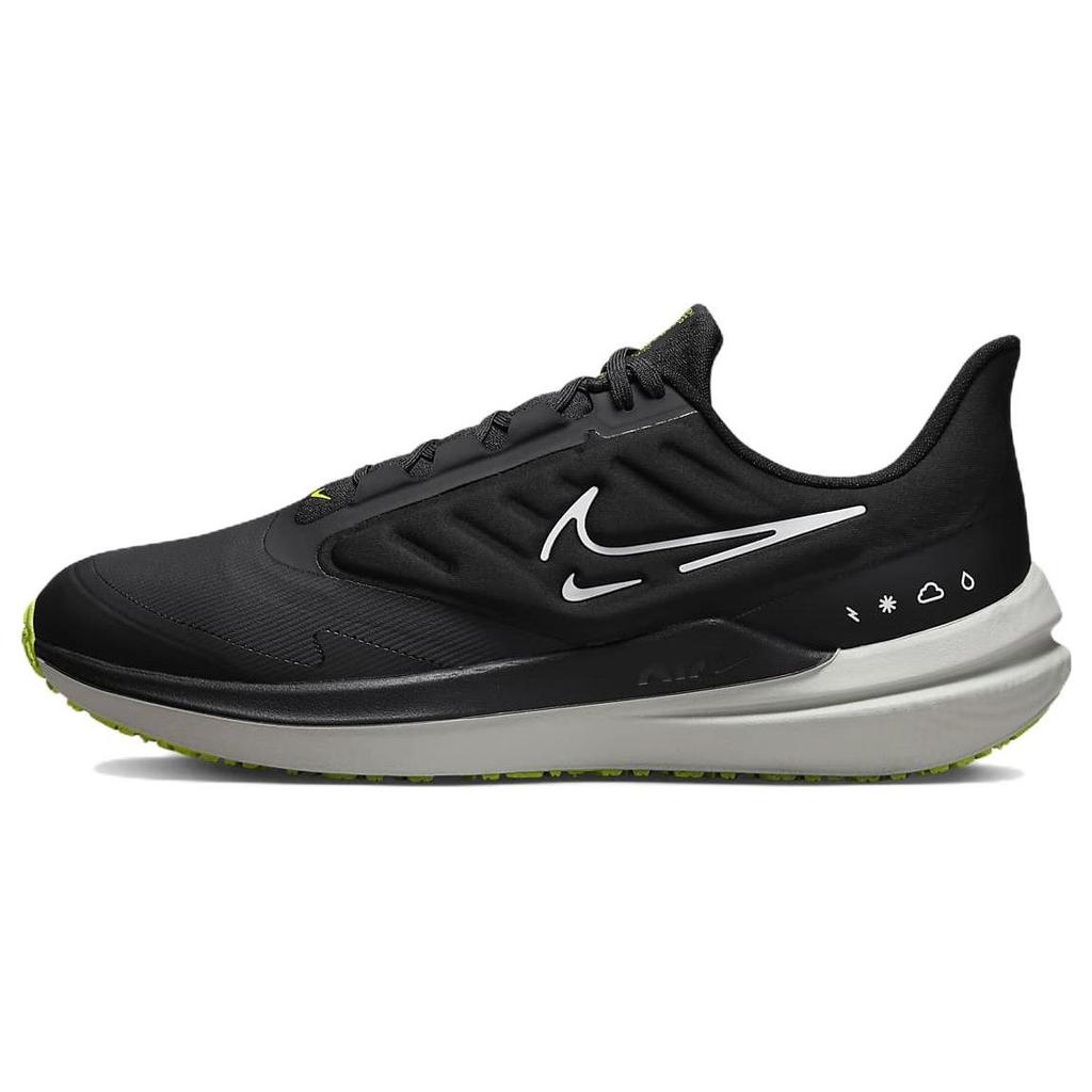 Nike Air Winflo 9 Shield Black White Volt Men Sneakers Dark-Smoke-Grey DM1106-001