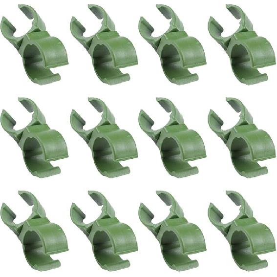 Adjustable Plant Trellis Connector Clip, 48 Pcs Rotatable Garden Pipe Clip Buckles Plant Stakes Connector for Tomato Cage Plant Stakes 16mm